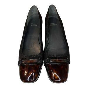 Stuart Weitzman Tortoise Cap Toe Ballet Flats